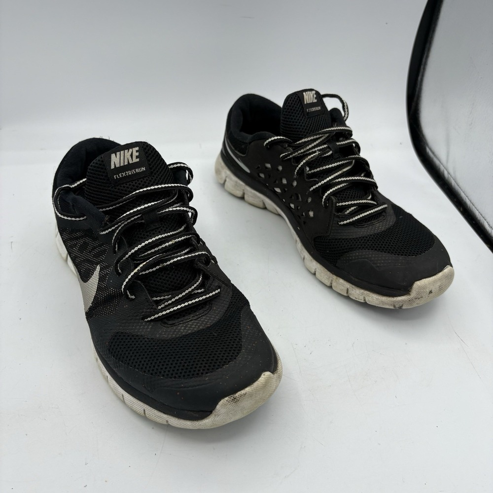 Nike Shoes Boys Youth Kids Size 7 Y Flex 2015 Run Black Sneakers
